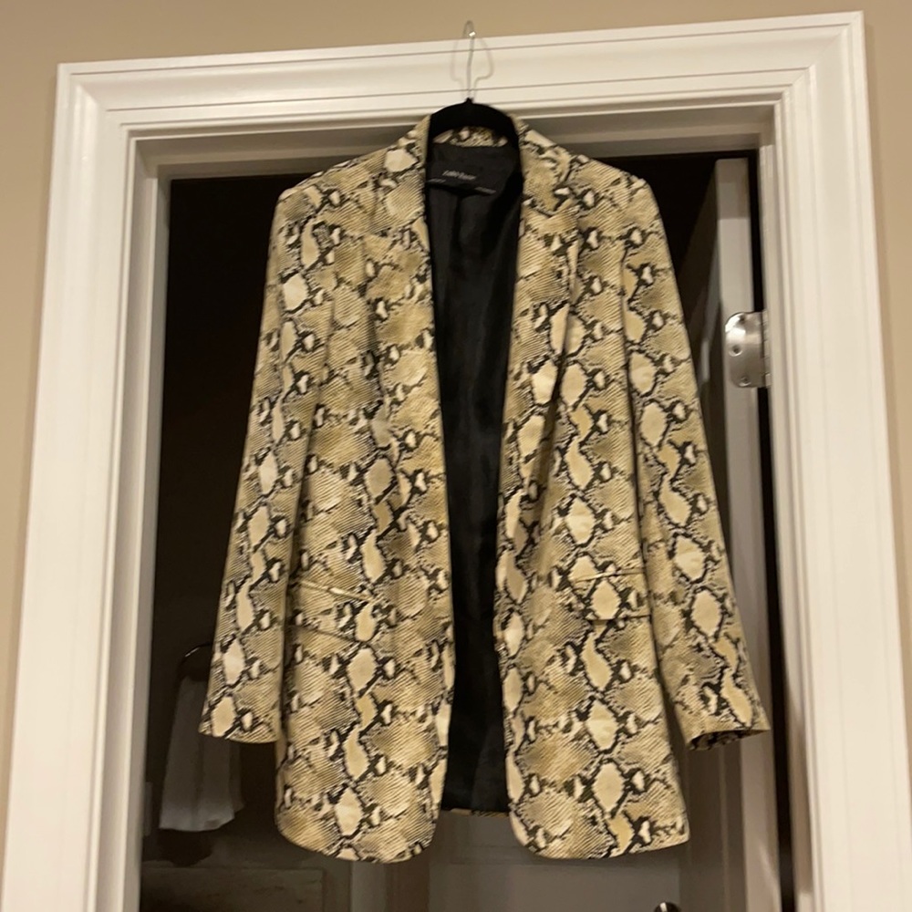 Zara snakeskin blazer
